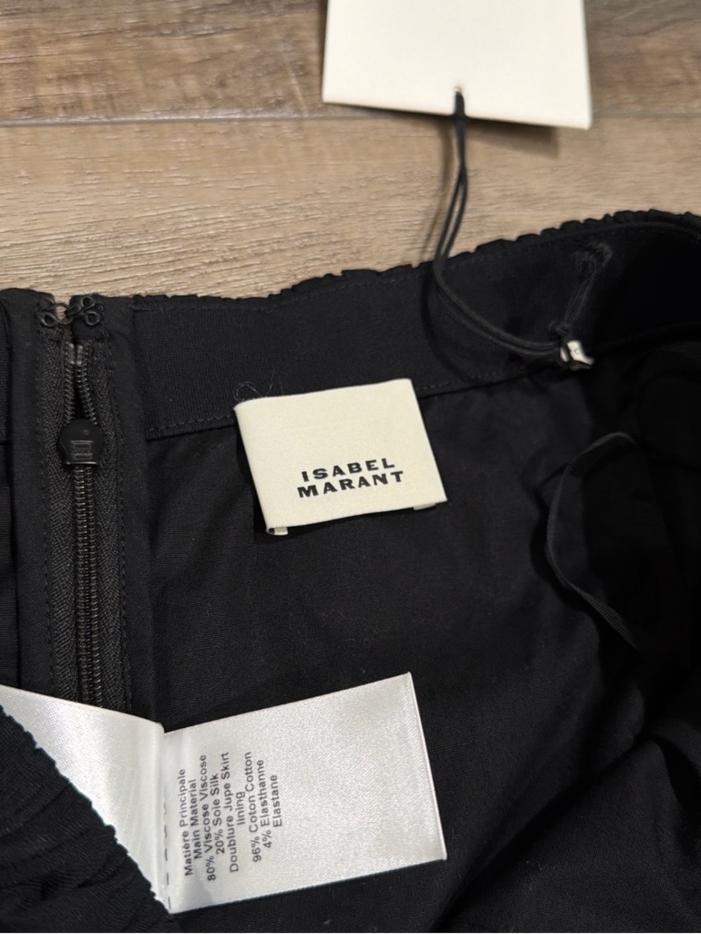 Isabel Marant Ambrine draped mini skirt in black NWT - Picture 5 of 9